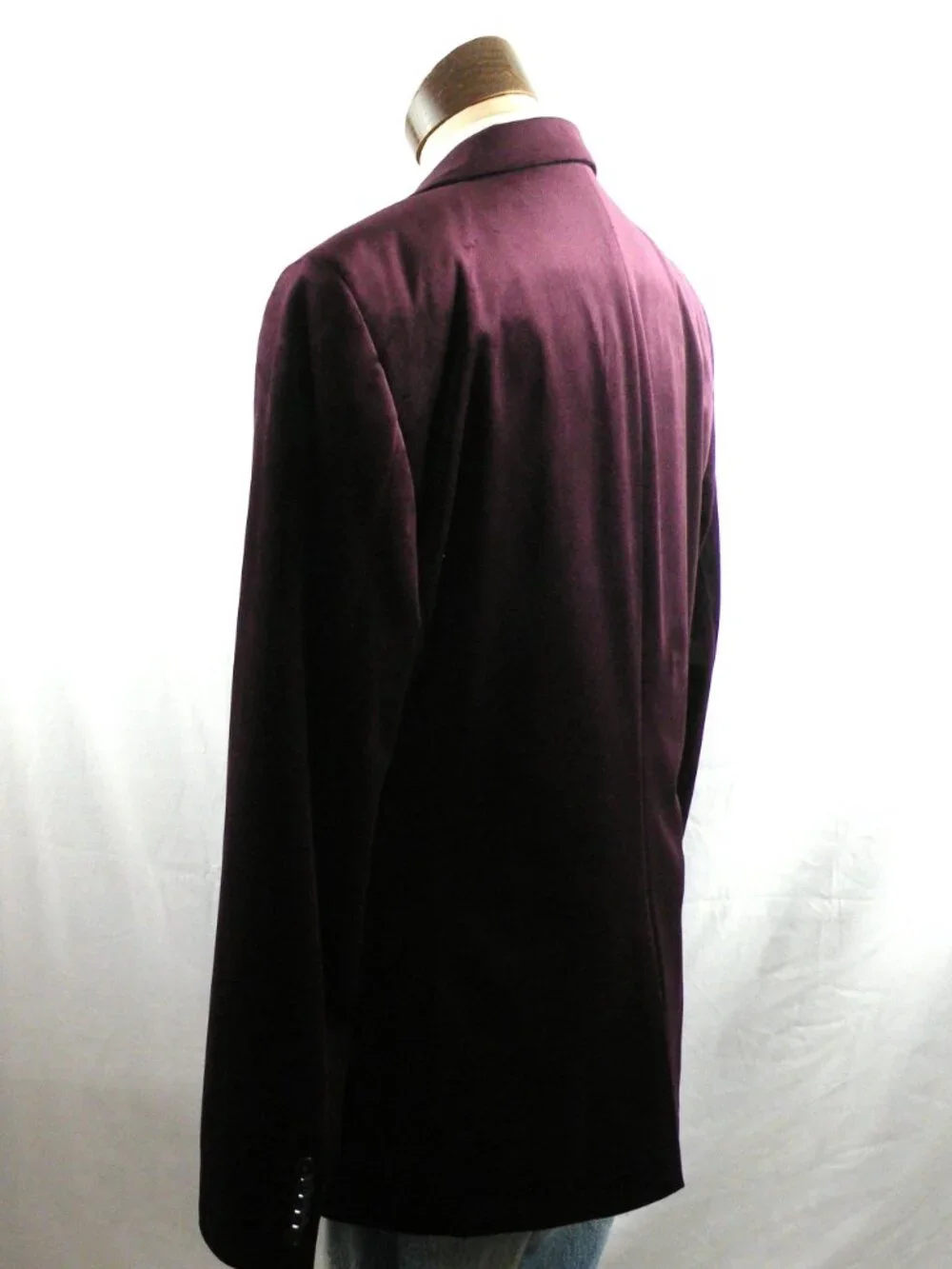 Express Men’s Slim Burgundy Velvet Tuxedo Blazer 40R